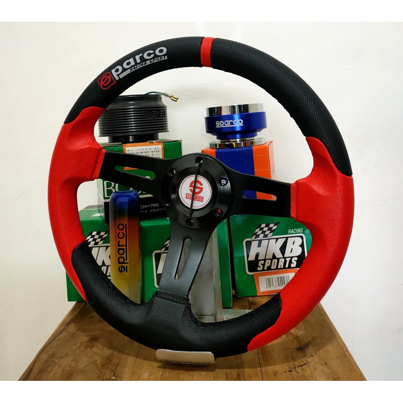 STIR RACING UNIVERSAL • STEER MOBIL/PICKUP/TRUCK ELEGAN Model Sparco UKURAN 10-14 Inc