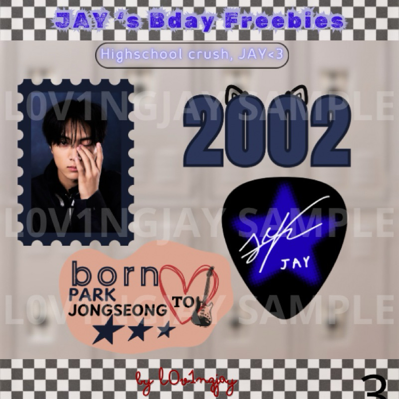 

[freeclaim] freebies sticker only bday JAY