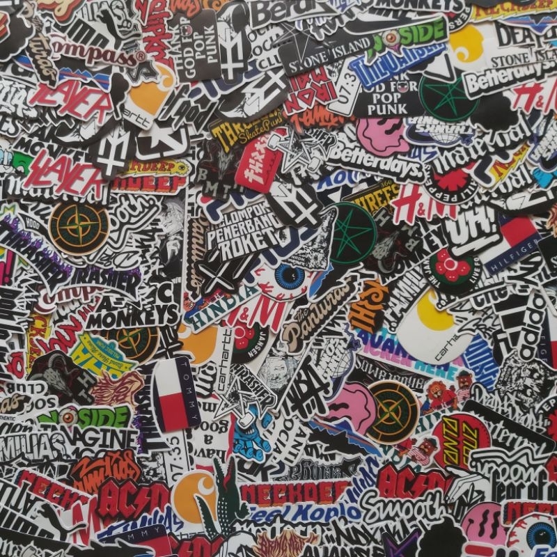 

Random Sticker Pack of 15 - Mix of Brand, Band & Anime.