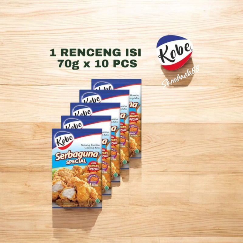 

KOBE TEPUNG BUMBU SERBAGUNA 70 GRAM ISI 10 PCS / TEPUNG BUMBU INSTAN