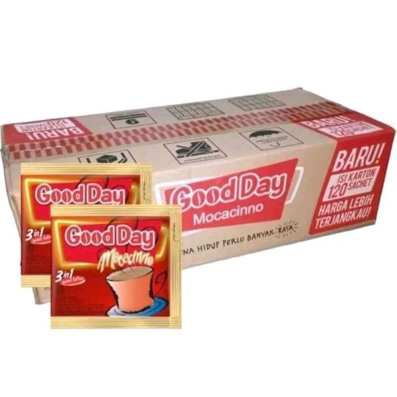 

Kopi Good Day Mocacinno 1 Dus Isi 120 Sachet