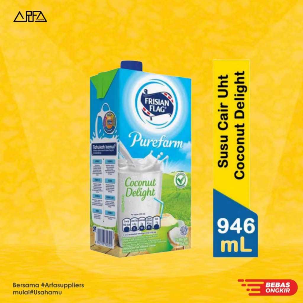 

UHT FRISIAN FLAG MILK PUREFARM COCONUT DELIGHT 1L / SUSU UHT FRISIANFLAG 1 LITER