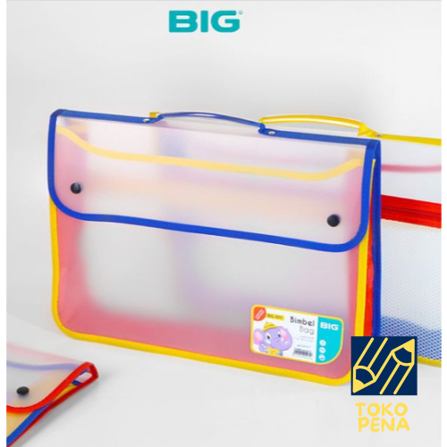 

BIG school bag Bimbel BG-011 / tas sekolah anak / map plastik / map dokumen kancing 2 / school bag / tas sekolah / map kancing folio