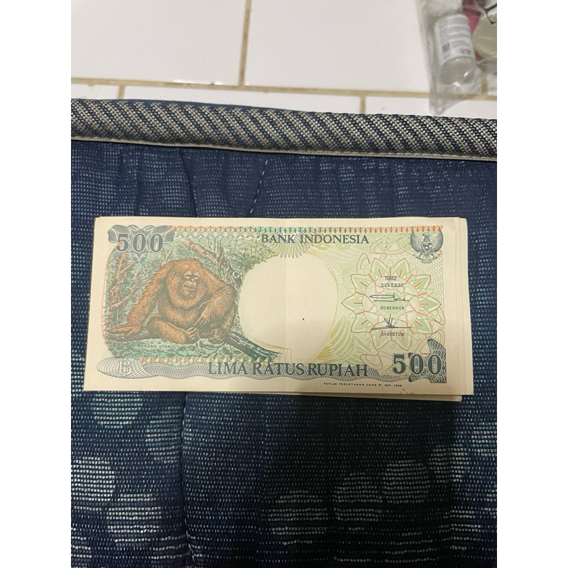 uang kertas kuno indonesia 500 Rupiah tahun 1992