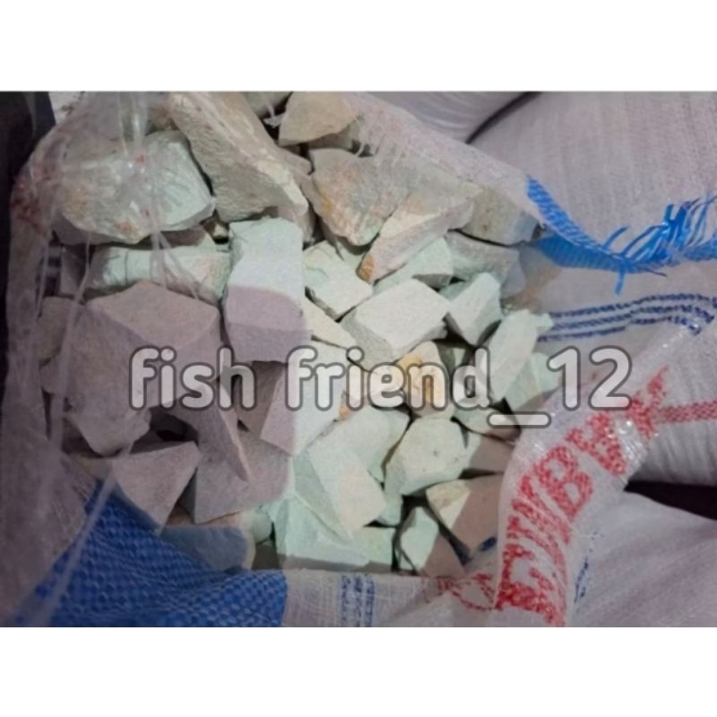 Media Filter Batu Zeolit/batu zeolit/batu penjernih air/batu aquarium aquascape 1KG