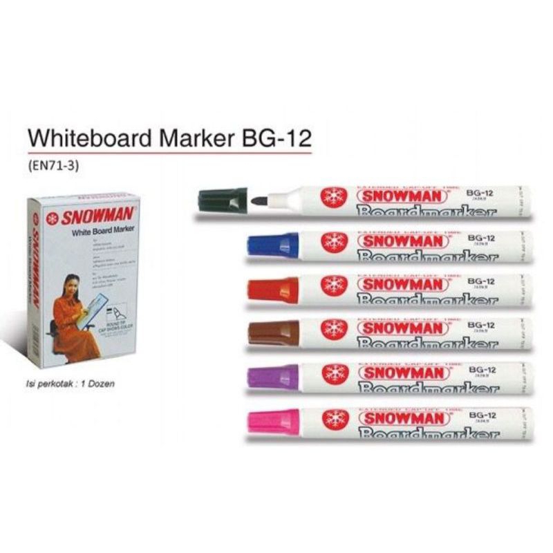 

SPIDOL SNOWMAN WHITEBOARD BG-12 HITAM (SATUAN)