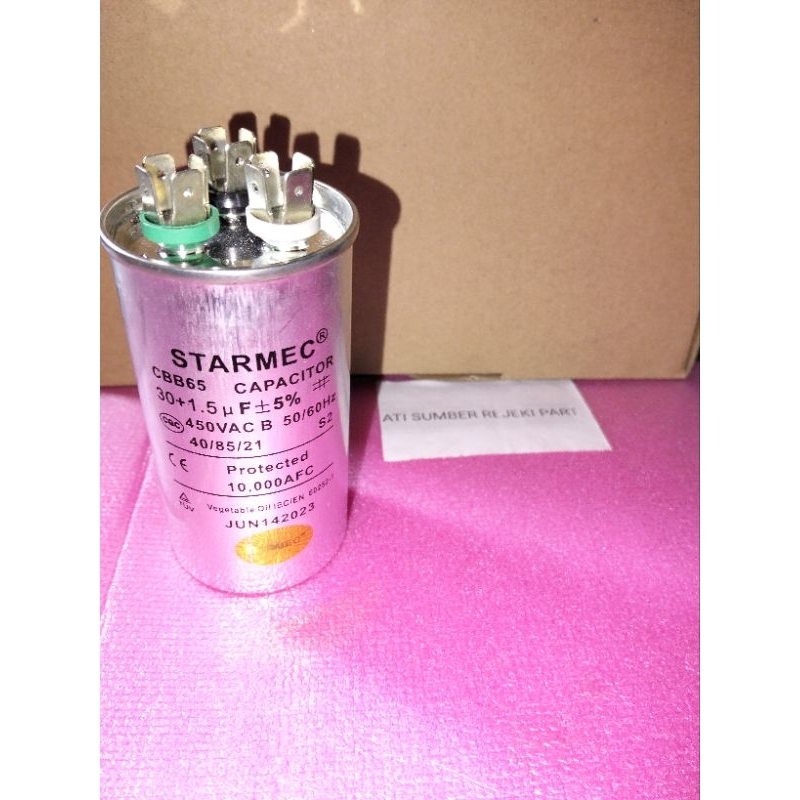 Kapasitor AC  Starmec 30Uf+1,5Uf