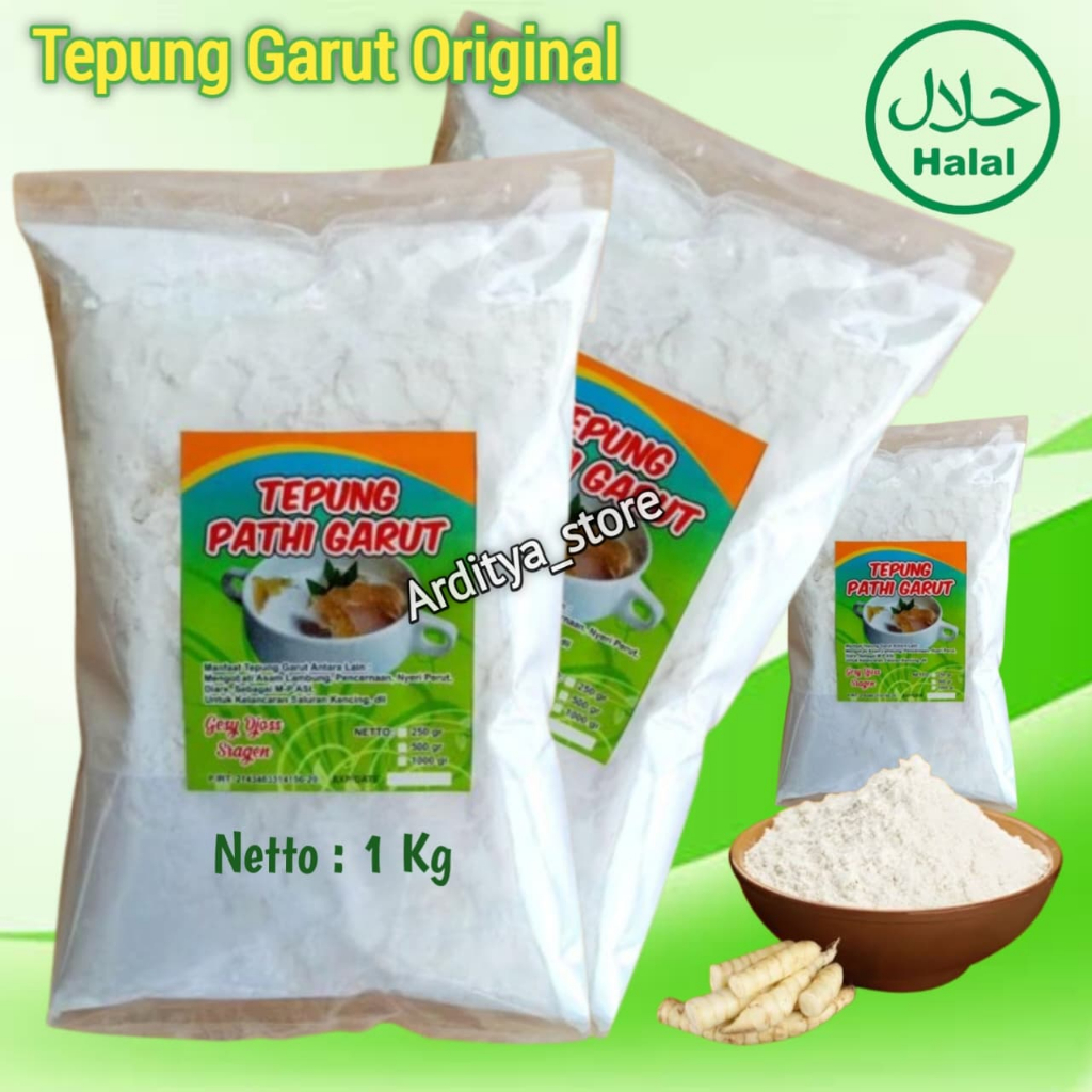 

( BPOM ) Tepung Pati Garut Original 1 Kg Asli
