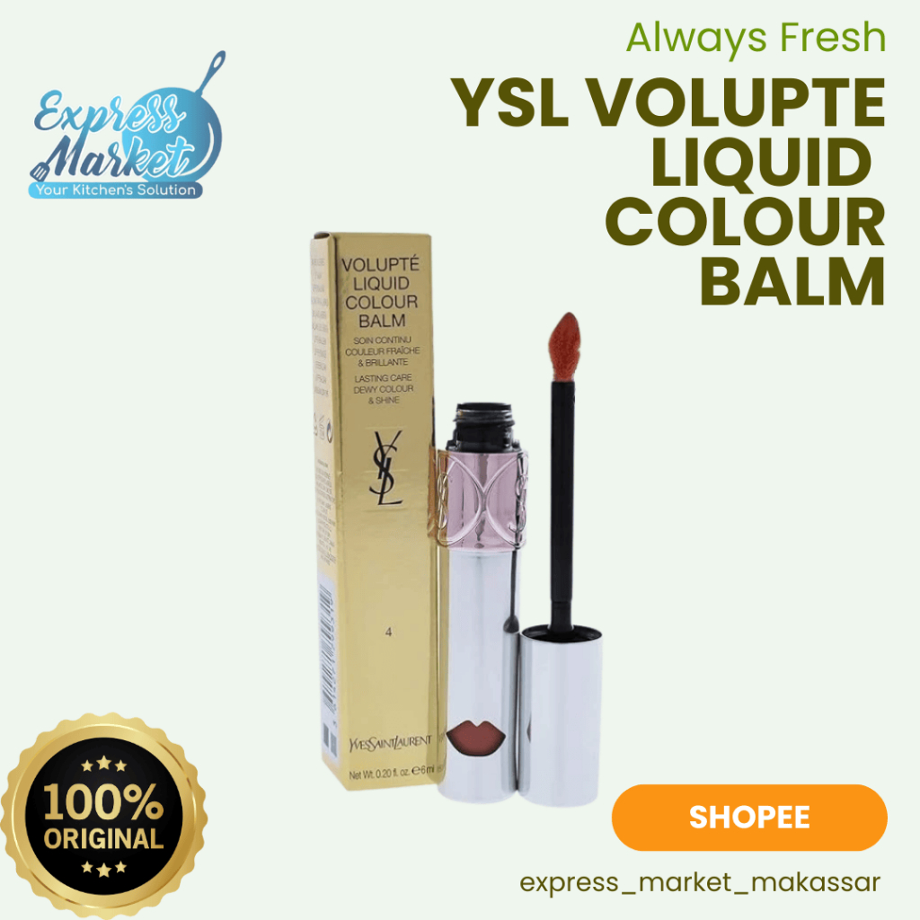 YSL Yves Saint Laurent Volupte Liquid Colour Balm Lipstick Fullcase ORIGINAL EXP 2026 Lipstick Pelem