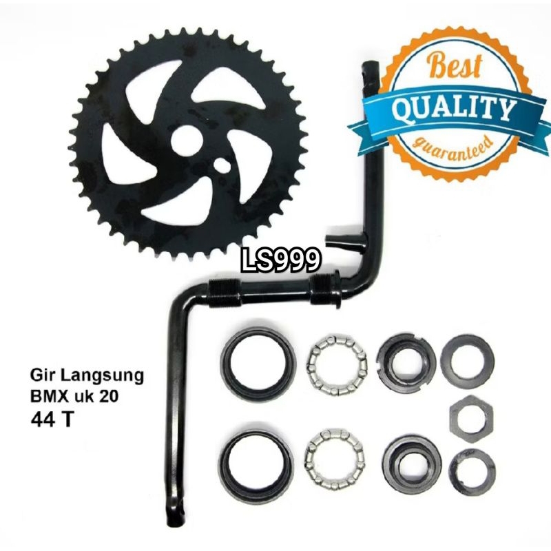 Crank Set Sepeda Bmx 44T / Piringan Senyawa Set Bmx 44 T