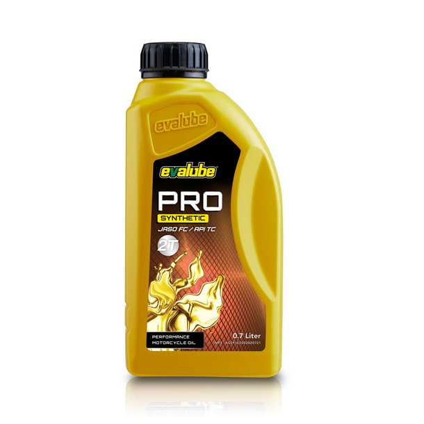 Flowbeeshop Oli Evalube 2T Pro Original 700 Ml / 0.7 Liter 1 Dus Isi 20 Botol Oil Mesin Samping