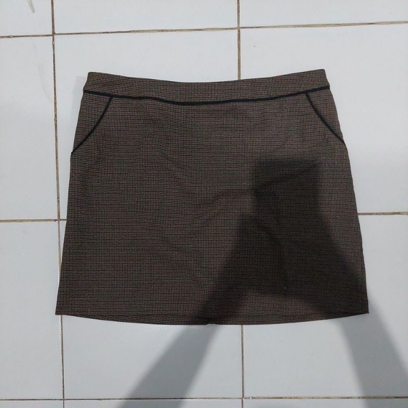 ROK HNM SKIRT MINI SHORT KOTAK PLAID