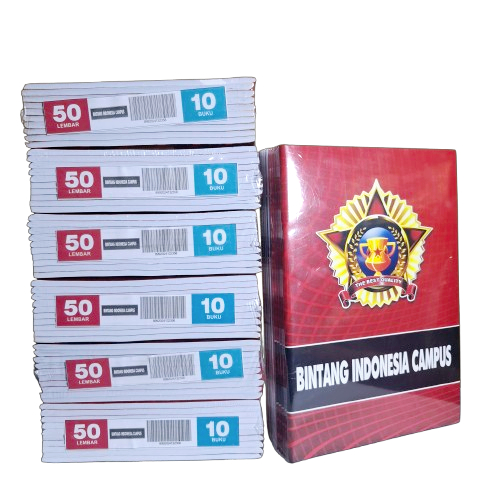 

Buku Tulis Campus isi 50 Lembar [ BINTANG INDONESIA CAMPUS 1 Pack isi 10 Buku ]