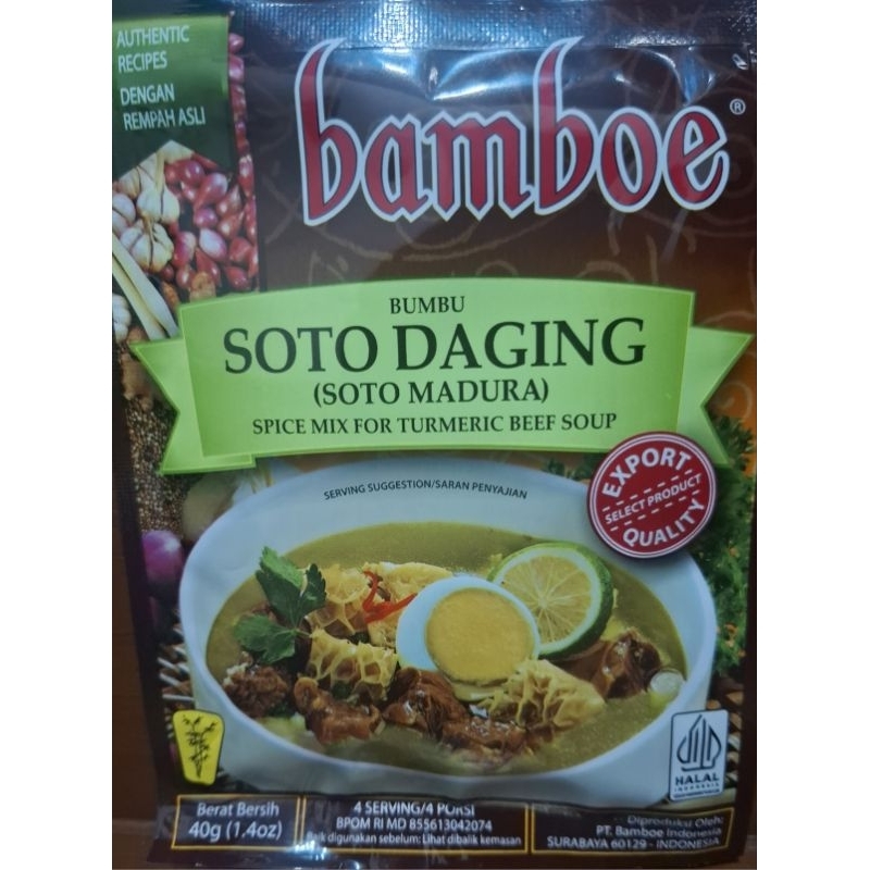 

Bamboe Bumbu Baru Soto Daging (Soto Madura) 40g