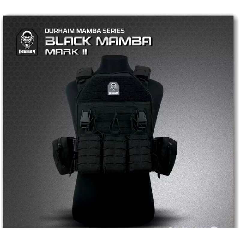 Rompi Body Vest DURHAIM Black Mamba Mark II