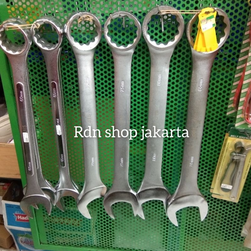 Kunci ring pas 50mm 55mm 60mm 65mm 70mm 75mm 80mm 85mm OPT Combination wrench Ukuran