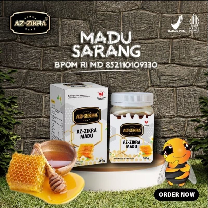 

MADU SARANG AZZIKRA 500GR ORIGINAL 100% KEMASAN PREMIUM