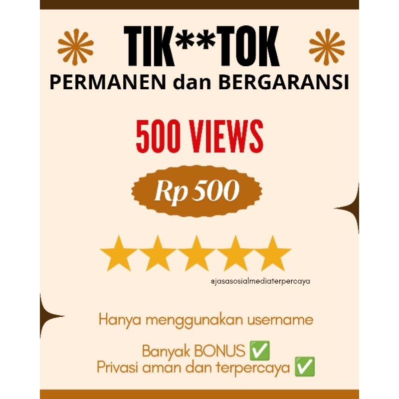 JASA TAMBAH VIEWS TIKTOK MURAH AMAN BERGARANSI / TIKTOK VIEWS / VIEW TIKTOK