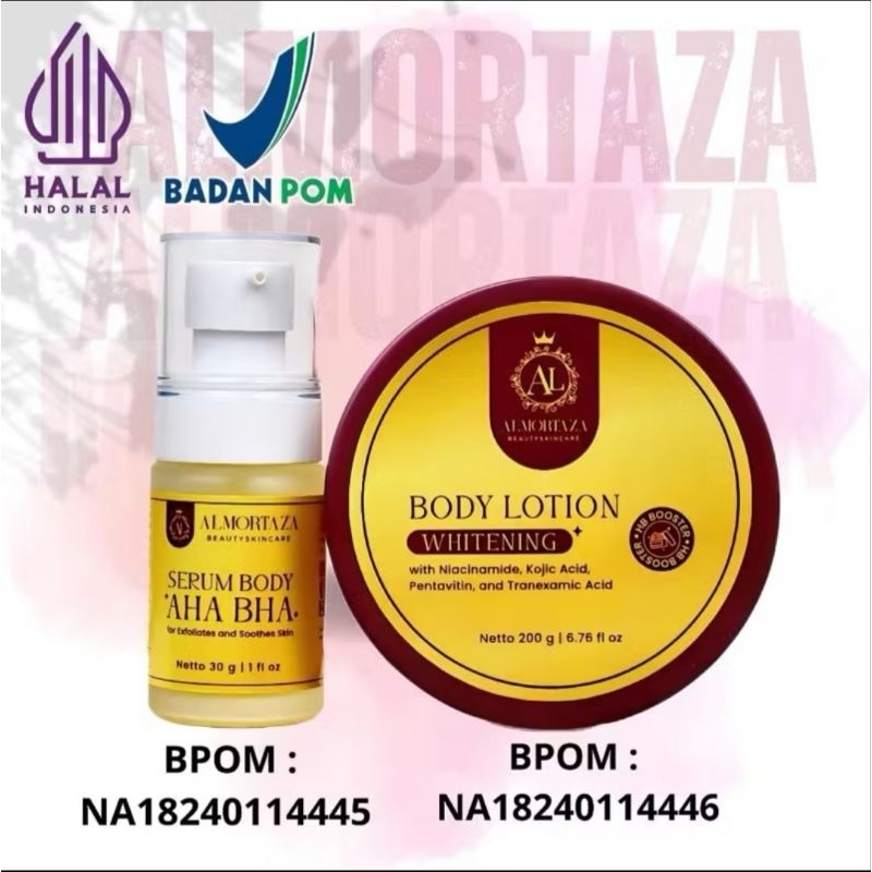 Body Lotion Almortaza+ Body serum AHA BHA