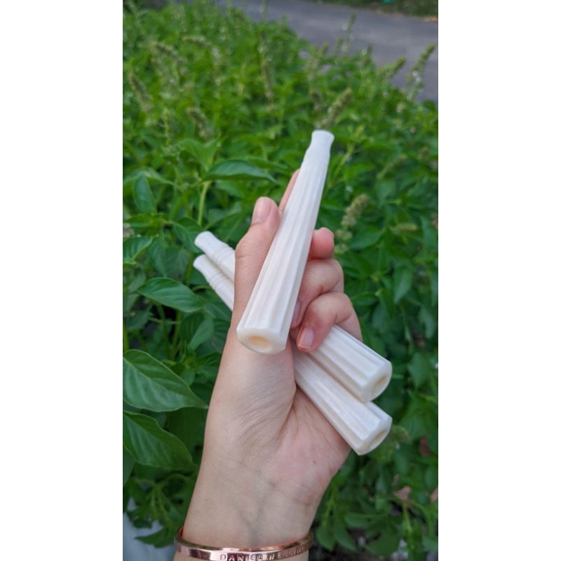 Once pipa tulang sapi model blimbing profil putih BONUS GELANG