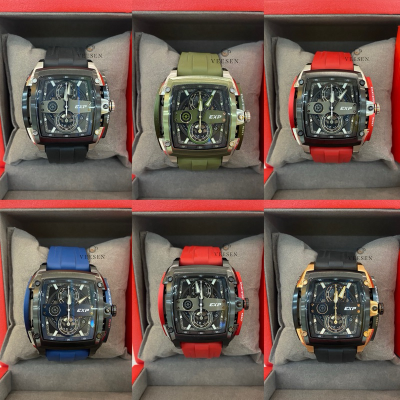 Jam Tangan Expedition E 3008 / EXP 3008 Rubber Original Pria