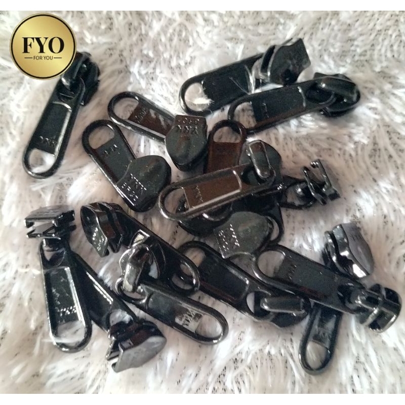kepala resleting YKK No 8 Terbalik panjang 12pcs/perlusin