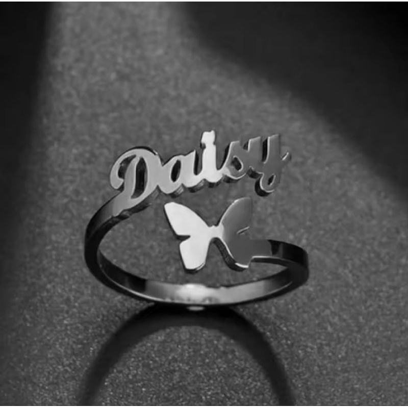 Cincin Nama Sendiri / Cincin Dewasa / Cinin Costum Nama