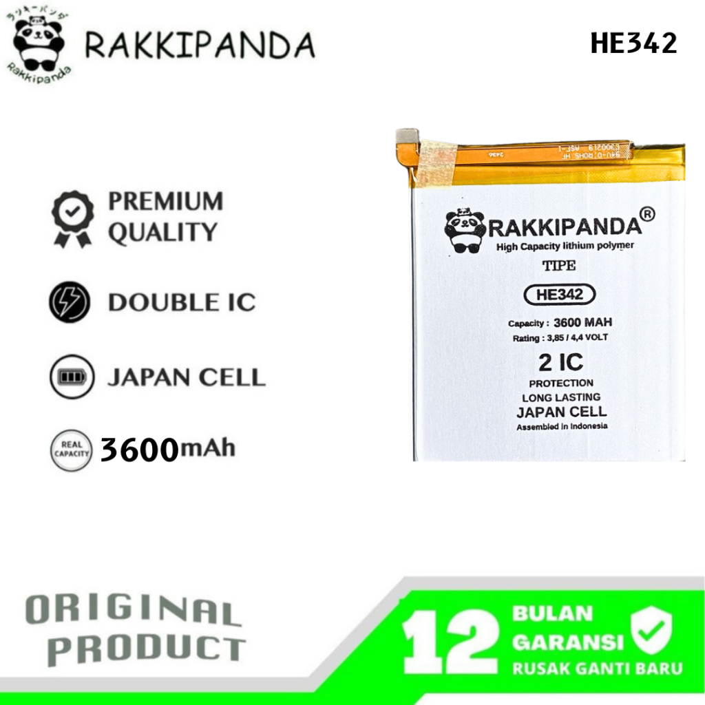 RakkiPanda - HE342 Nokia 5.1 Plus X5 / Nokia 6.1 Plus X6 Batre Batrai Baterai