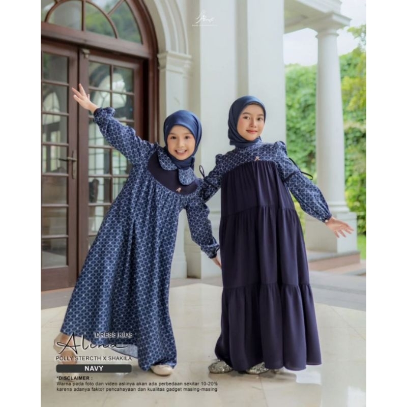 (Limited Stock) Alina Dress Kids Series by Arrafi ORI Gamis Anak Mewah