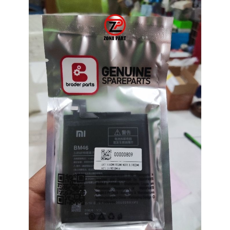 BATRE XIAOMI REDMI NOTE 3/NOTE 3 PRO BM46 BRADERPART
