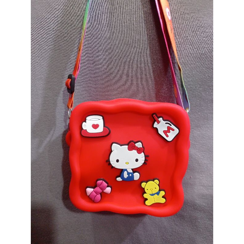 LilaBag Tas silikon kuromi anak anti air Tas labubu selempang anak jelly Tas angpao lebaran 2025