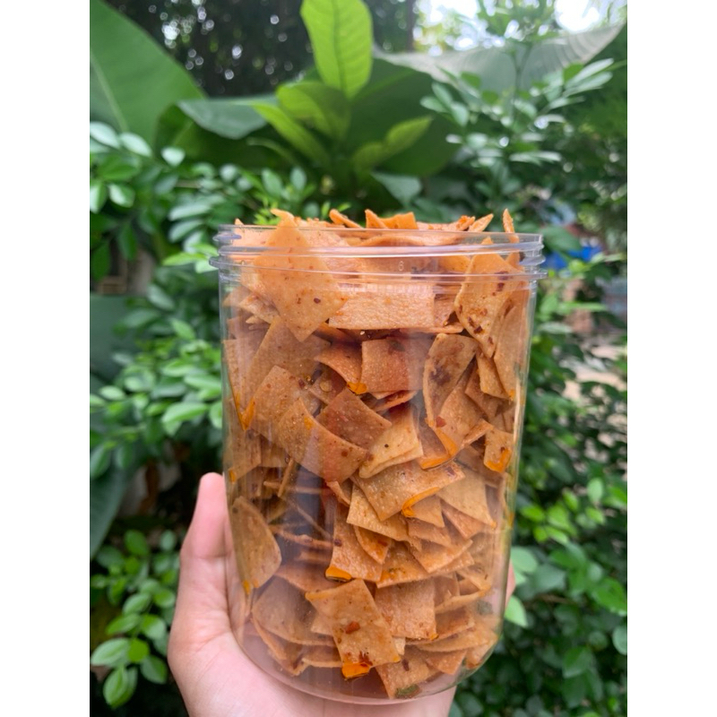 

Kripik Pangsit Pedas Daun jeruk