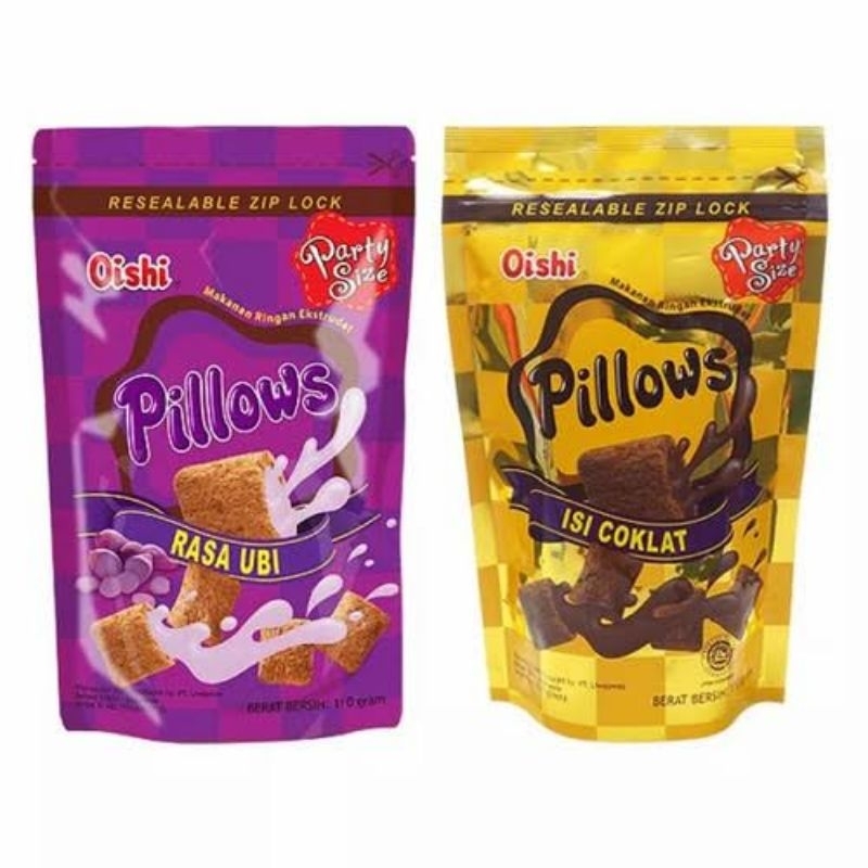 

oishi pillow rasa coklat / ubi 100gr