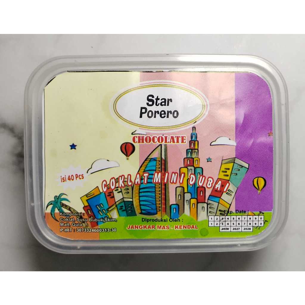 

Coklat Star Porero Viral isi 40 pcs