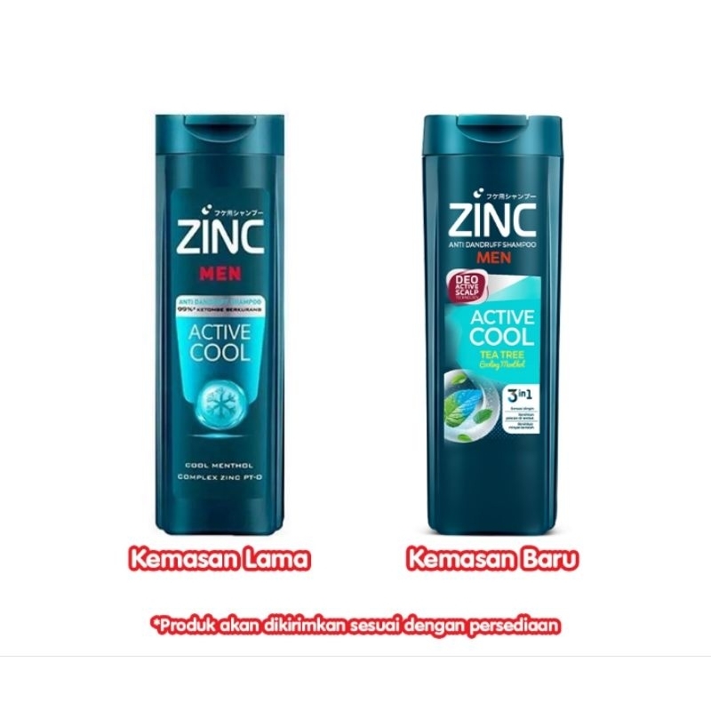 Zinc Men Active Cool Sampo Anti Ketombe 170 ml