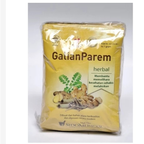 

Jamu Galian parem sido muncul kemasan pack isi 10 sachet