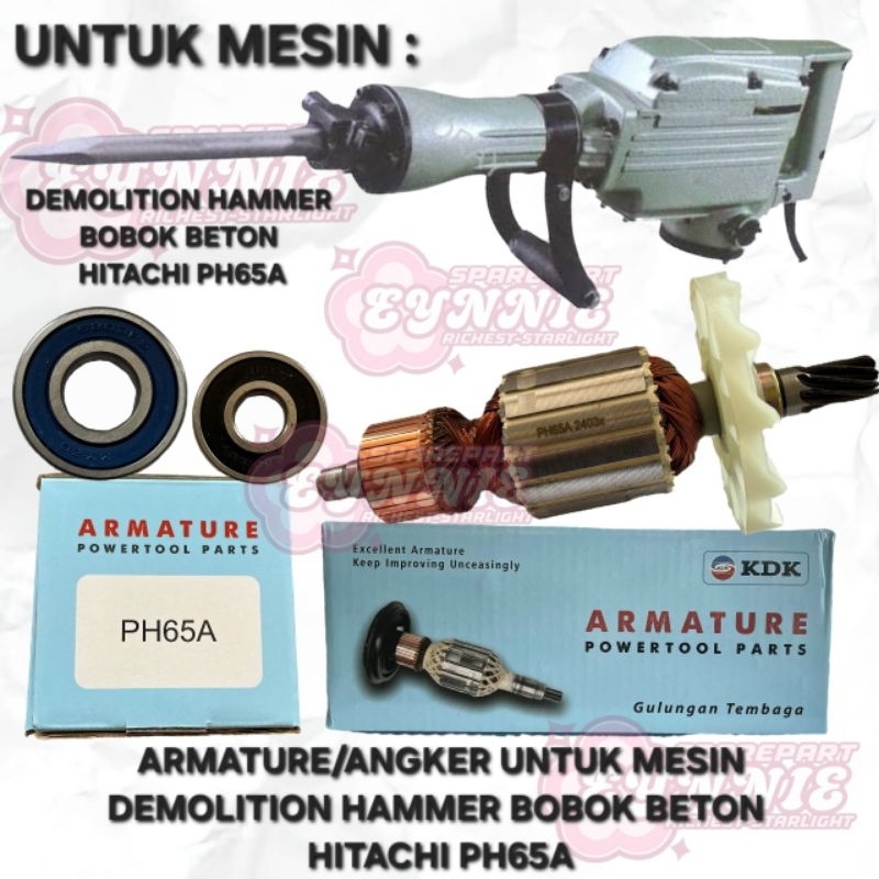 ARMATURE KDK PH65 ANGKER KDK PH65 ARMATURE HITACHI PH65 HITACHI PH65A ANGKER HITACHI PH65 HITACHI PH