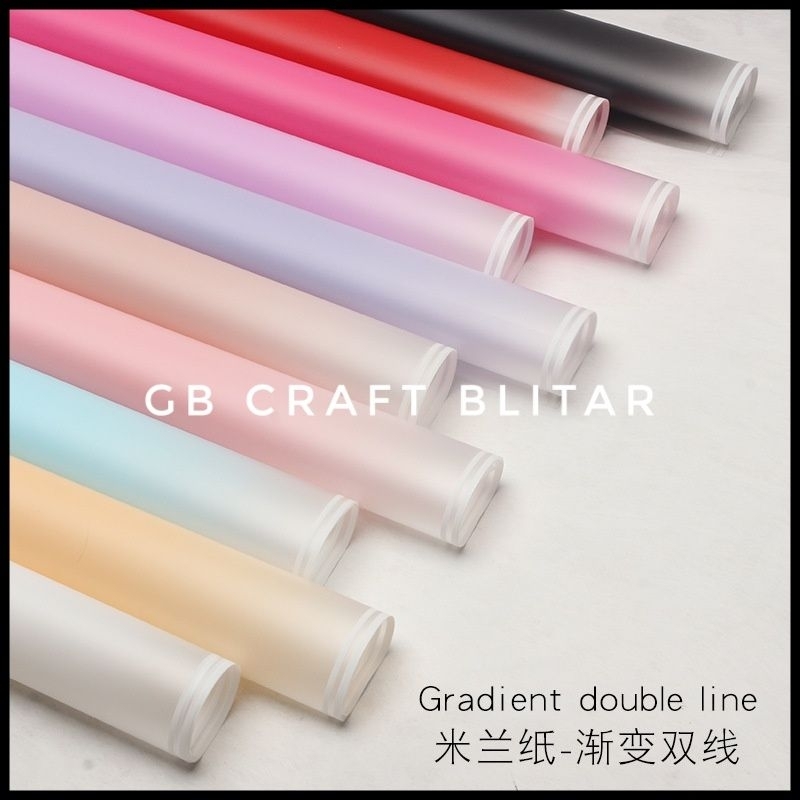 (1 Pack) Kertas Buket Gradient / Cellophane Gradient /Wrapping Bouquet / Flower wrapping