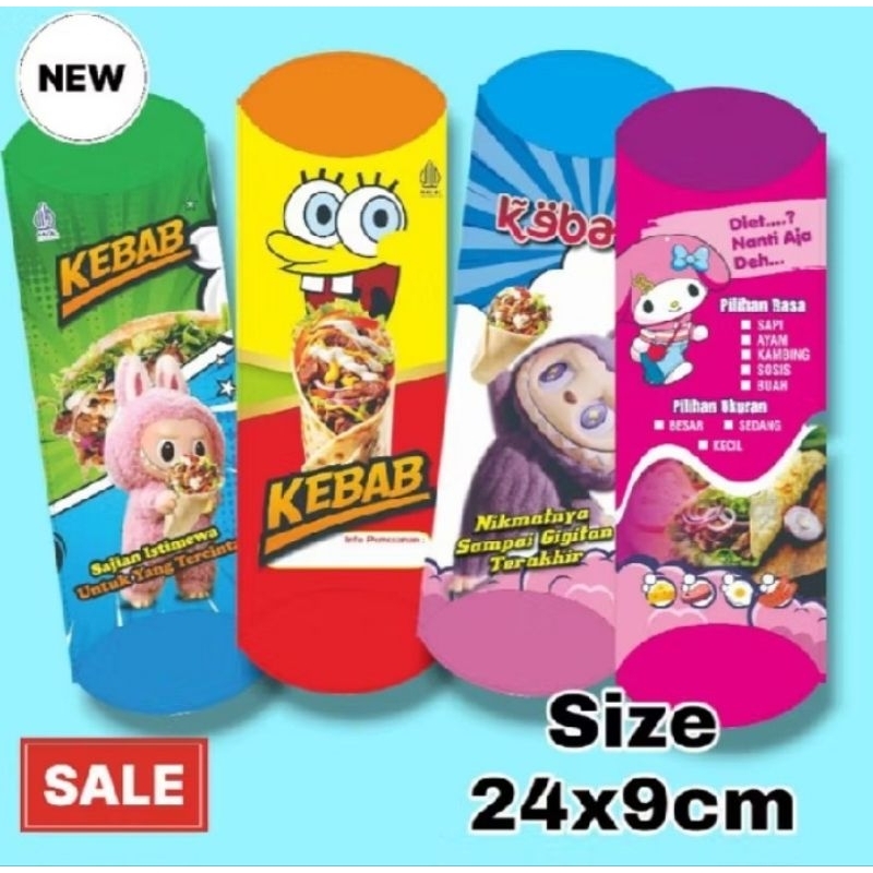 

Dus kebab ukuran 24 x 9 // kemasan kebab ukuran 24 x 9 cm