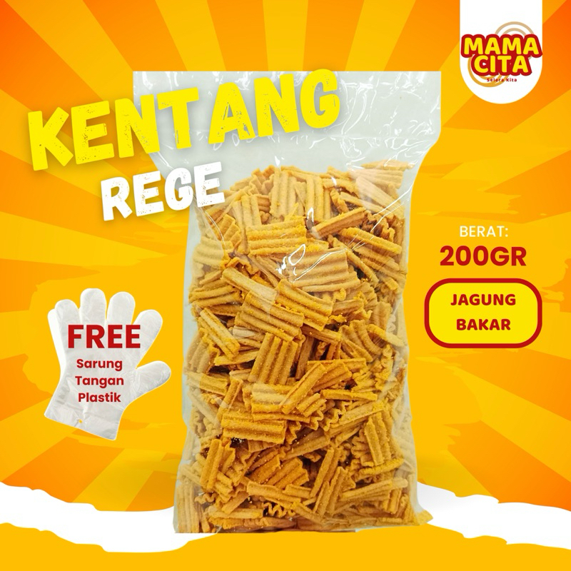 

Kentang Rege Jagung Bakar 200GR Camilan Renyah + Nagih + FREE Sarung Tangan #LangsungNyemil