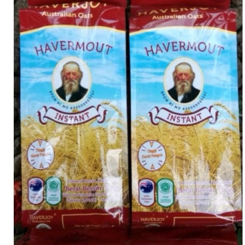 

haverjoy 1 kg instant oat merah / gandum tanpa masak. australian oat