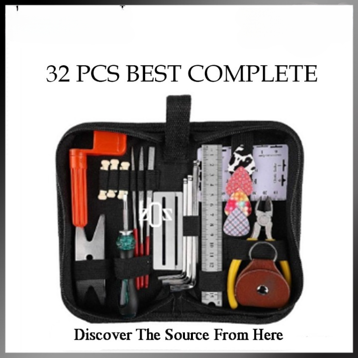 Perlengkapan Reparasi Repair Cleaning Luthier Tool Care Guitar Kit Set