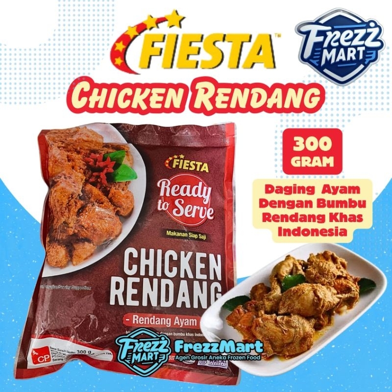 Fiesta Chicken Rendang 300gr Siap Hidang Rendang Ayam Beku Frozen Food