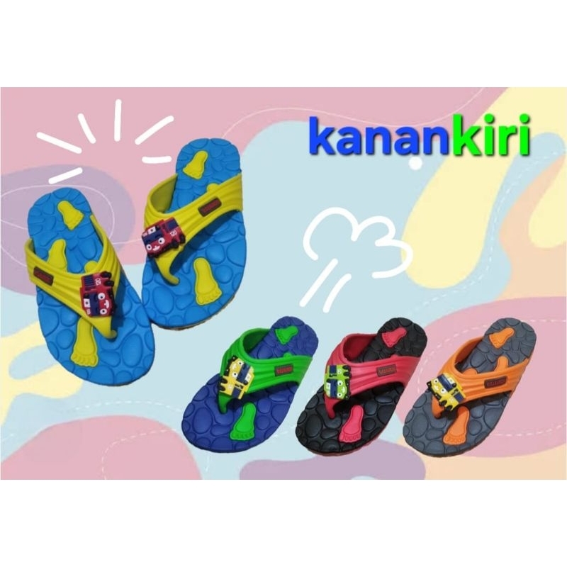 Sandal anak cowok unik keren Kanankiri original