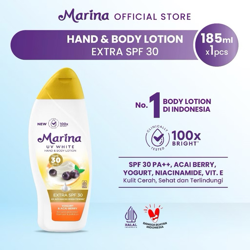 Marina UV White Handbody Lotion SPF 30