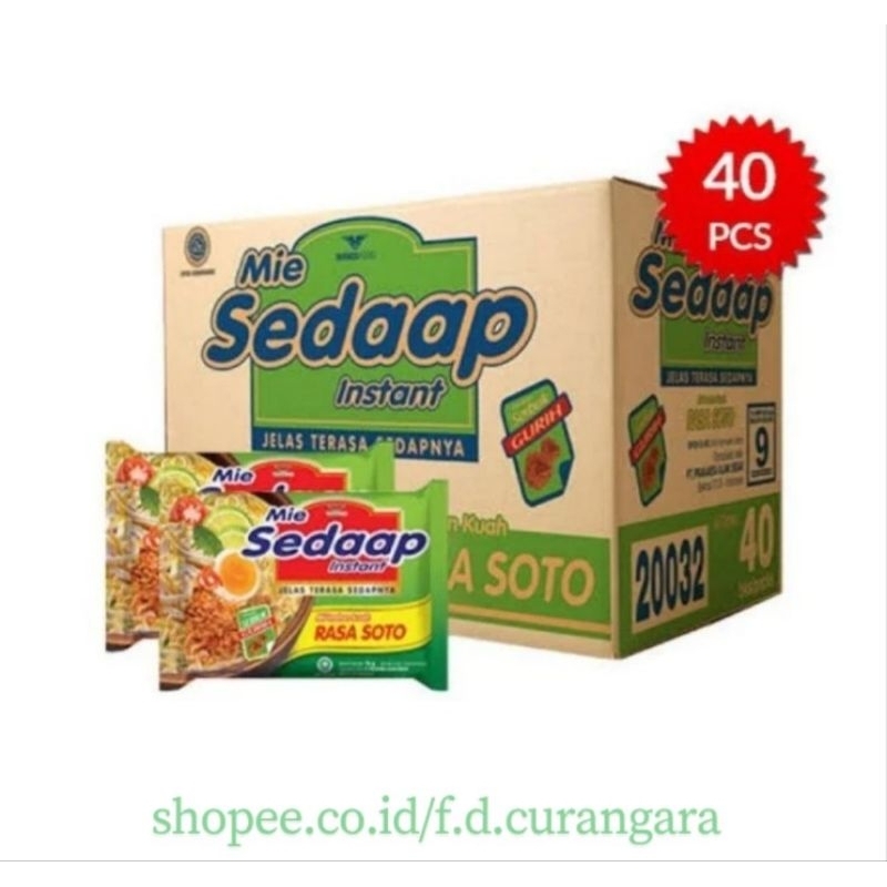 

Mie Sedaap 1 dua isi 40 pcs