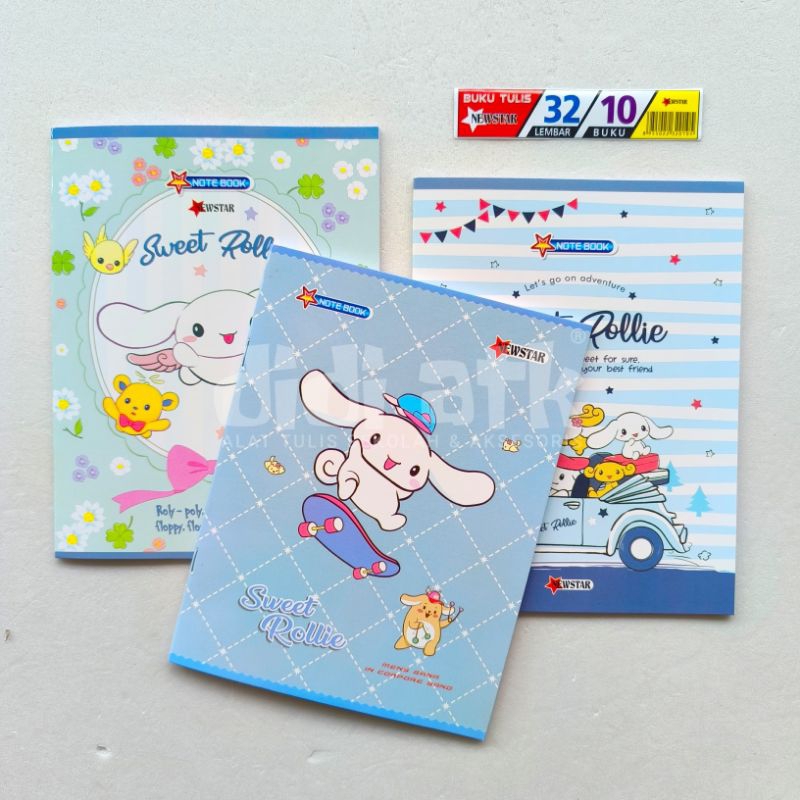 

Buku Tulis Karakter Cinamorol 32 Lembar 1 Pak Isi 10 Pcs