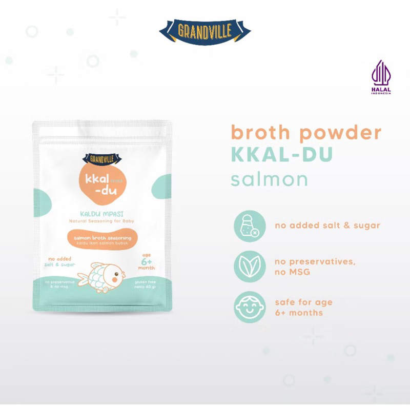 

Grandville Kaldu Salmon Mpasi BB Booster Non MSG 40 gr