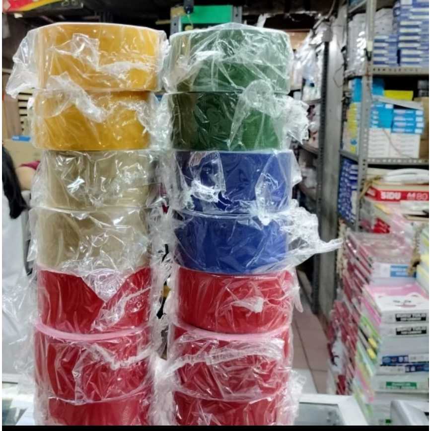 

(1 Pcs) Lakban Kain Warna 2 Inch 45mm x 10 Meter / Cloth Tape / Linen Tape Warna 2 Inch