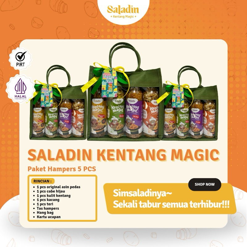 

[Hampers 5 Pcs] Saladin Kentang Magic – Snack Tabur & Cemilan Premium